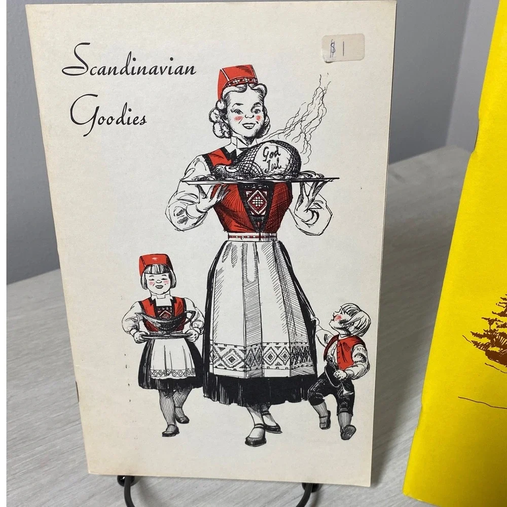 Vintage Scandinavian Cookbook Set 1955 Goodies 1976 Home Cooking Nordic Recipes